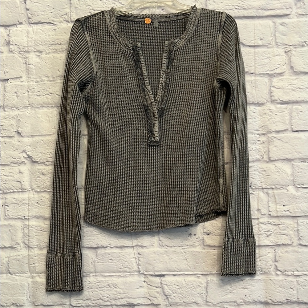 FREE PEOPLE ONE Long Sleeve Thermal Top NWOT